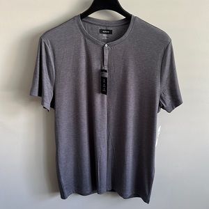 Alfani Alfatech Soft Touch Stretch Henley Tee T-Shirt